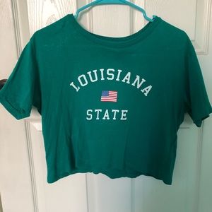 Louisiana State crop top